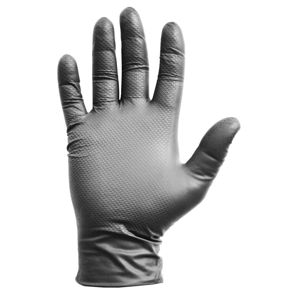 Grease Monkey Gorilla Grip Grey Slip Resistant Gloves 100ct 6mil, Large,  25812-110 – BrickSeek