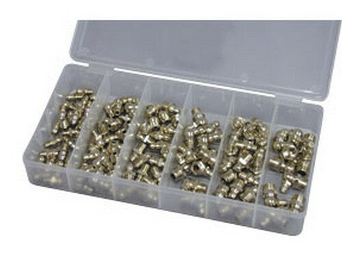 ATD TOOLS 374 METRIC GREASE FITTING ASSORTMENT, 110 PC.